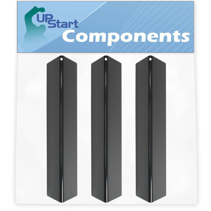 Load image into Gallery viewer, BBQ Grill Heat Shield Plate Tent Replacement for Weber 46110001, 7635, 46100001, 47100001, 46310001, 46113101 - Porcelain Steel Flame Tamer, Flavorizer Bar, Vaporizer Bar, Burner Cover 15 1/4"