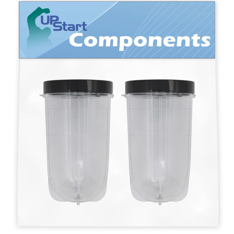 Load image into Gallery viewer, 2 Pack UpStart Components Replacement Magic Bullet MB1001 16 oz Cup with Lid