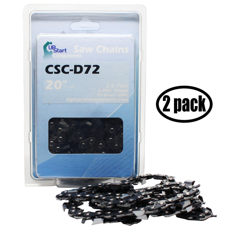 Load image into Gallery viewer, 20-Inch Chainsaw Chain Replacement - 3/8" Pitch, .050" Gauge, 72 Drive Links