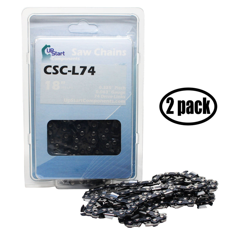 Load image into Gallery viewer, 18-Inch Chainsaw Chain Replacement - 0.325" Pitch, .063" Gauge, 74 Drive Links