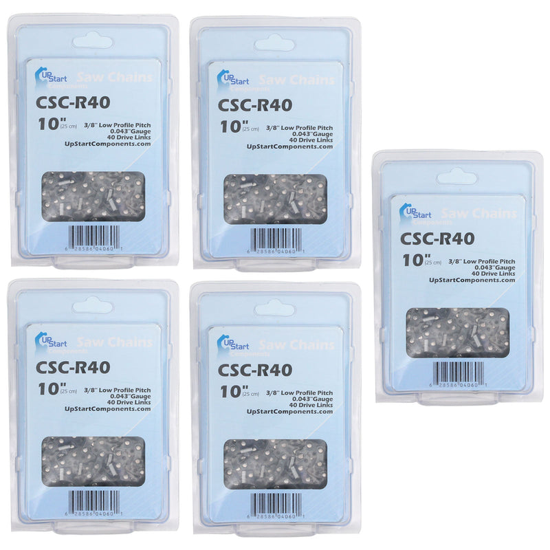 Load image into Gallery viewer, 10-Inch Chainsaw Chain Replacement - 3/8" Pitch, .043" Gauge, 40 Drive Links