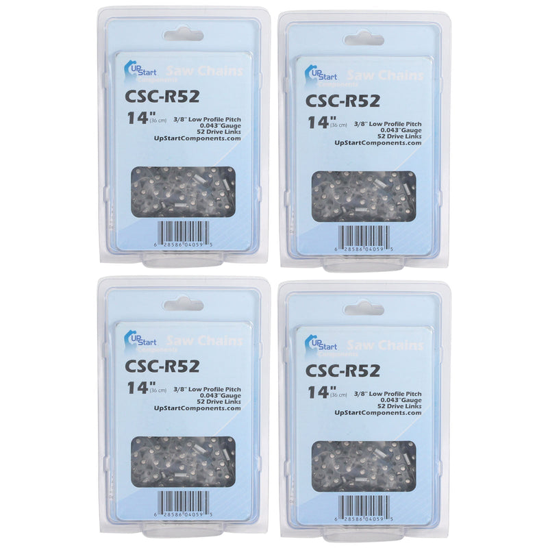 Load image into Gallery viewer, 14-Inch Chainsaw Chain Replacement - 3/8" Pitch, .043" Gauge, 52 Drive Links