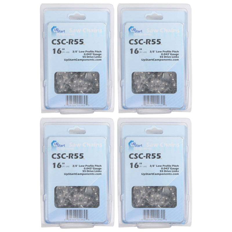 Load image into Gallery viewer, 16-Inch Chainsaw Chain Replacement - 3/8" Pitch, .043" Gauge, 55 Drive Links