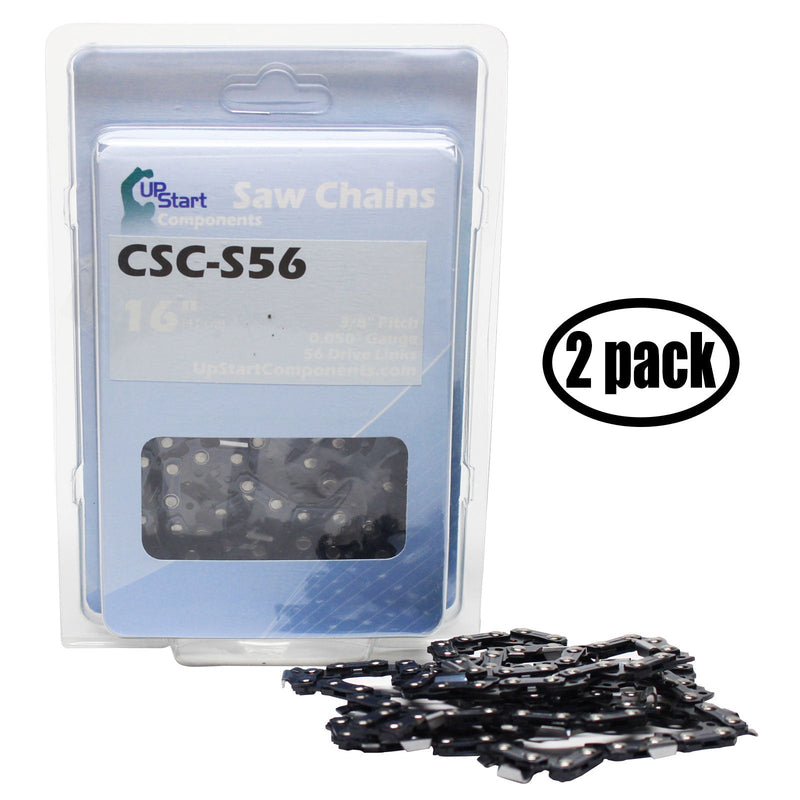 Load image into Gallery viewer, 16-Inch Chainsaw Chain Replacement - 3/8" Pitch, .050" Gauge, 56 Drive Links
