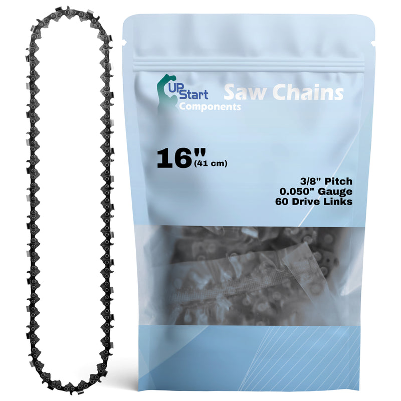 Load image into Gallery viewer, 16-Inch Chainsaw Chain Replacement - 3/8" Pitch, .050" Gauge, 60 Drive Links