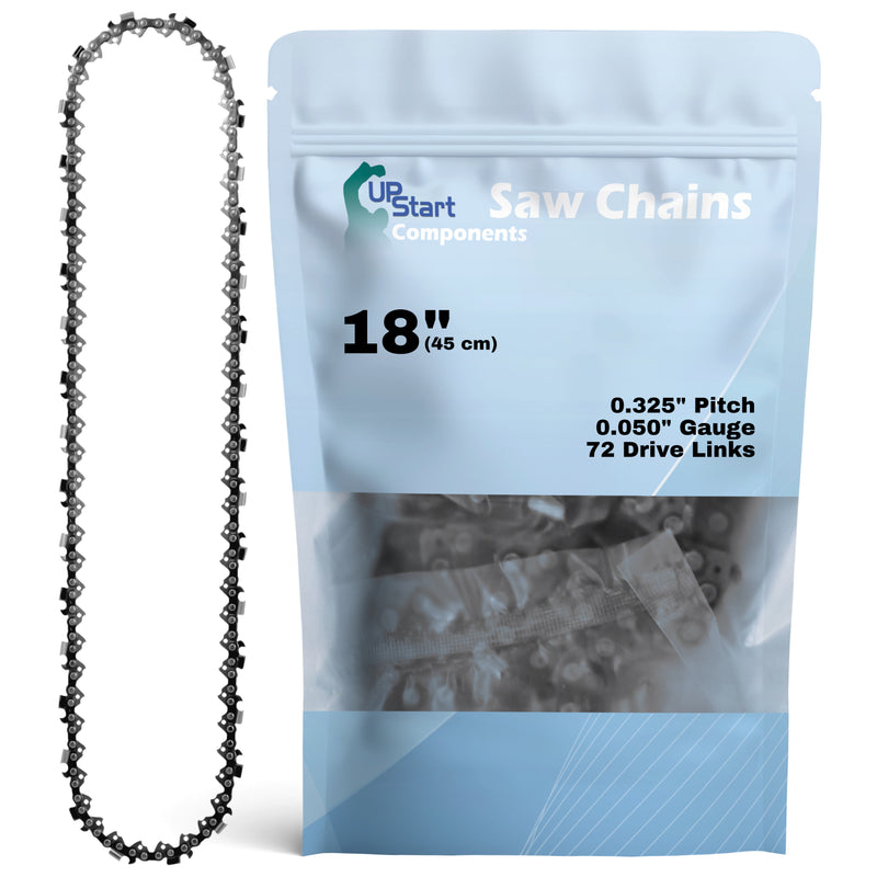 Load image into Gallery viewer, 18-Inch Chainsaw Chain Replacement - 0.325" Pitch, 0.050" Gauge, 72 Drive Links