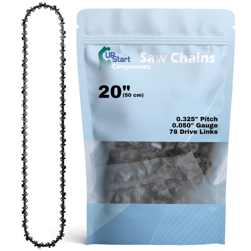Load image into Gallery viewer, 20-Inch Chainsaw Chain Replacement - 0.325" Pitch, .050" Gauge, 78 Drive Links
