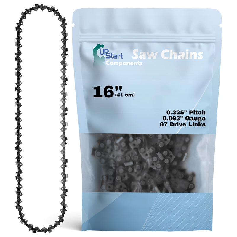 Load image into Gallery viewer, 16-Inch Chainsaw Chain Replacement - 0.325" Pitch, 0.063" Gauge, 67 Drive Links