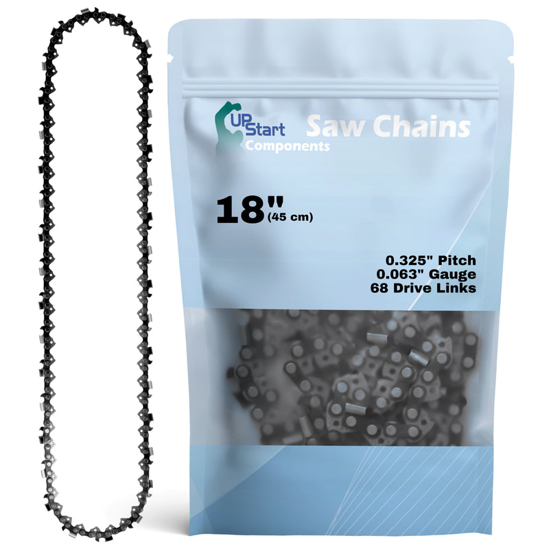 Load image into Gallery viewer, 18-Inch Chainsaw Chain Replacement - 0.325" Pitch, .063" Gauge, 68 Drive Links