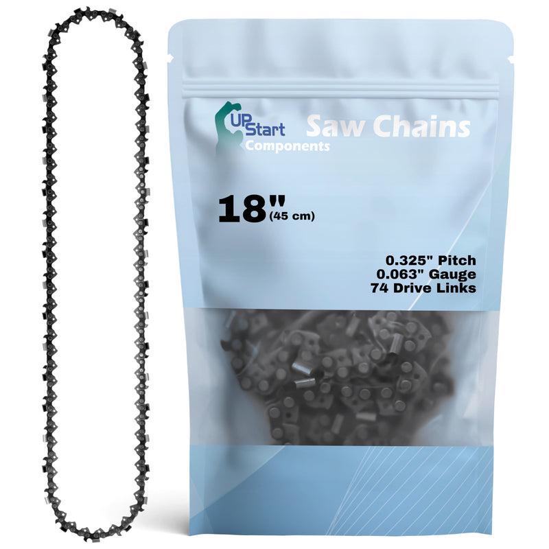 Load image into Gallery viewer, 18-Inch Chainsaw Chain Replacement - 0.325" Pitch, .063" Gauge, 74 Drive Links
