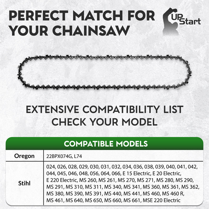 Load image into Gallery viewer, 18-Inch Chainsaw Chain Replacement - 0.325" Pitch, .063" Gauge, 74 Drive Links