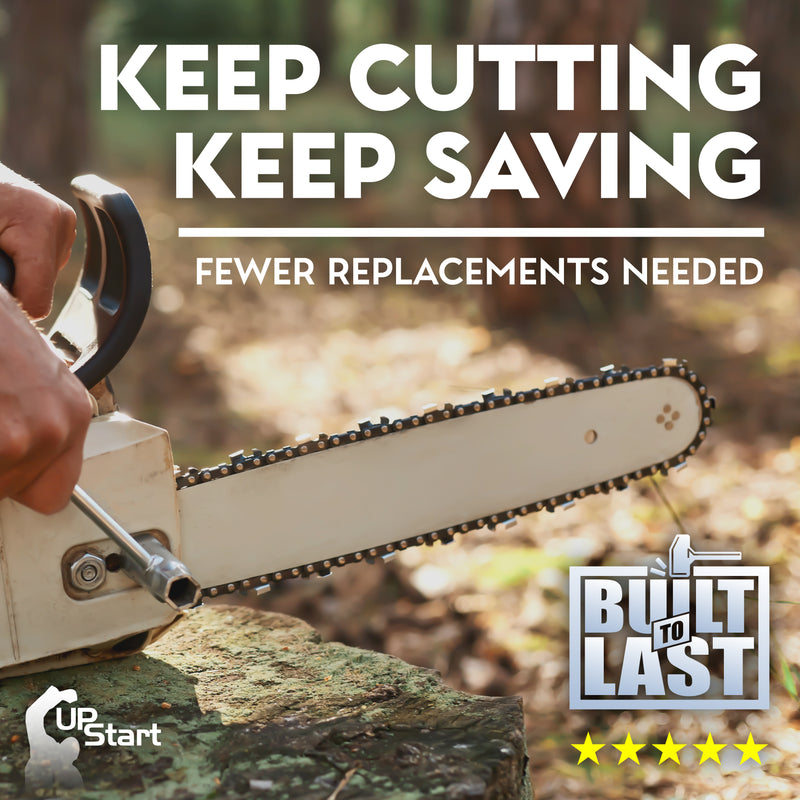 Load image into Gallery viewer, 8-Inch Chainsaw Chain Replacement - 3/8" Pitch, .050" Gauge, 33 Drive Links