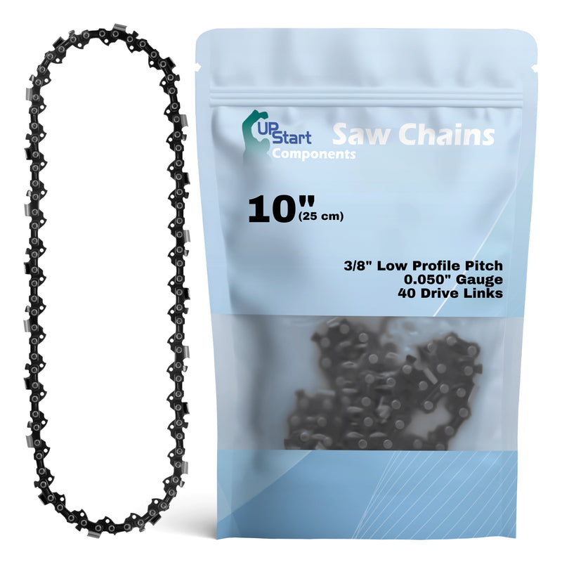 Load image into Gallery viewer, 10-Inch Chainsaw Chain Replacement - 3/8" Pitch, .050" Gauge, 40 Drive Links