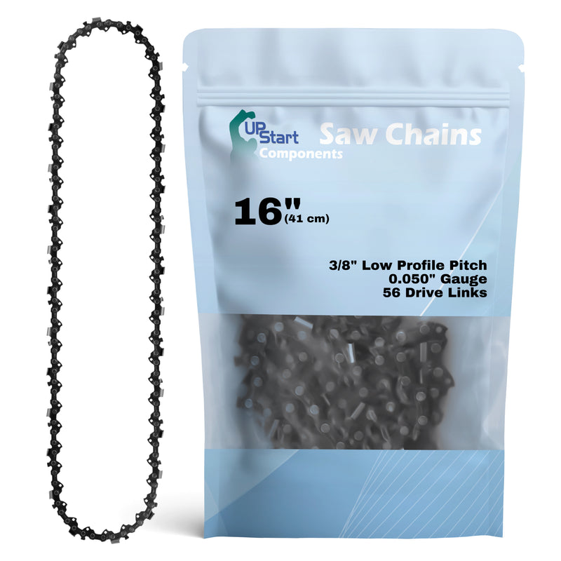 Load image into Gallery viewer, 16-Inch Chainsaw Chain Replacement - 3/8" Pitch, .050" Gauge, 56 Drive Links