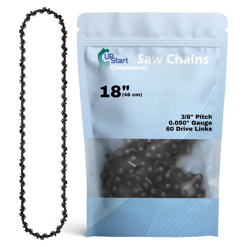 Load image into Gallery viewer, 18-Inch Chainsaw Chain Replacement - 3/8" Pitch, .050" Gauge, 60 Drive Links