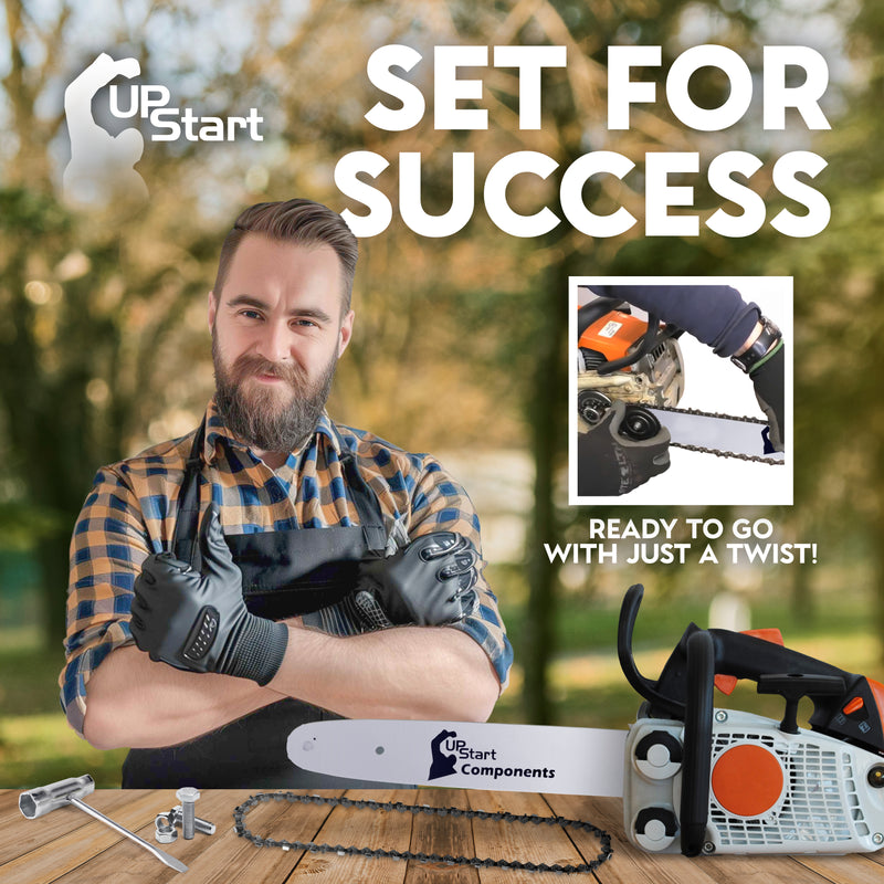 Load image into Gallery viewer, 24-Inch Single Rivet Chainsaw Guide Bar - 3/8" Pitch, 0.050" Gauge, 81 Drive Links, 11 Sprocket Nose Tooth