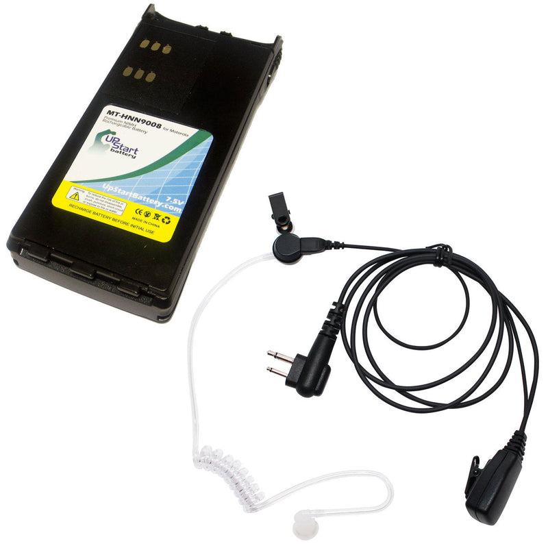 Load image into Gallery viewer, Motorola GP280 Battery & FBI Earpiece with Push to Talk (PTT) Microphone Replacement