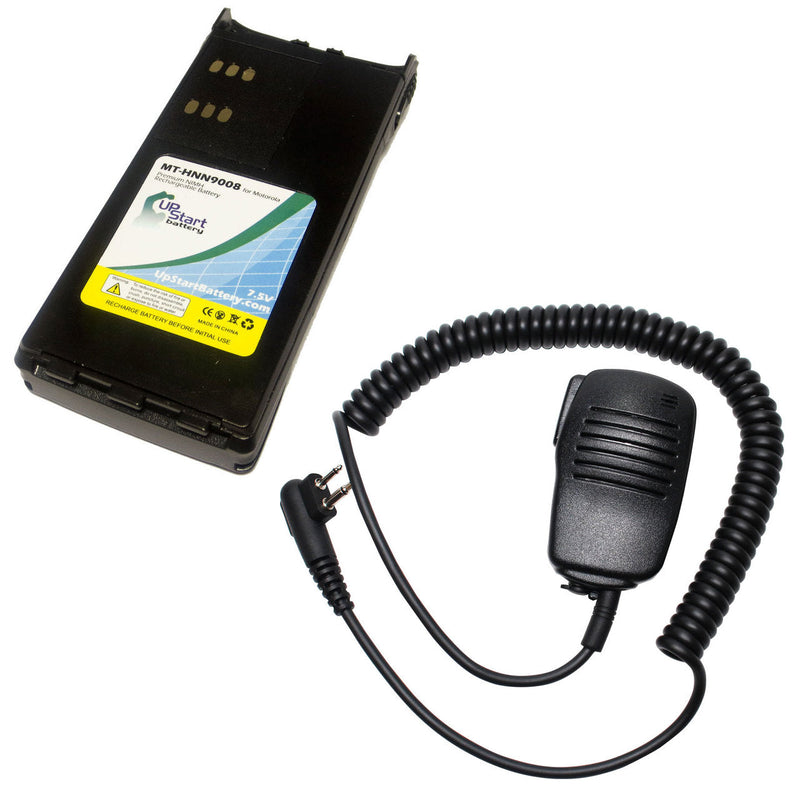 Load image into Gallery viewer, Motorola GP280 Battery & Shoulder Speaker with Push to Talk (PTT) Microphone Replacement