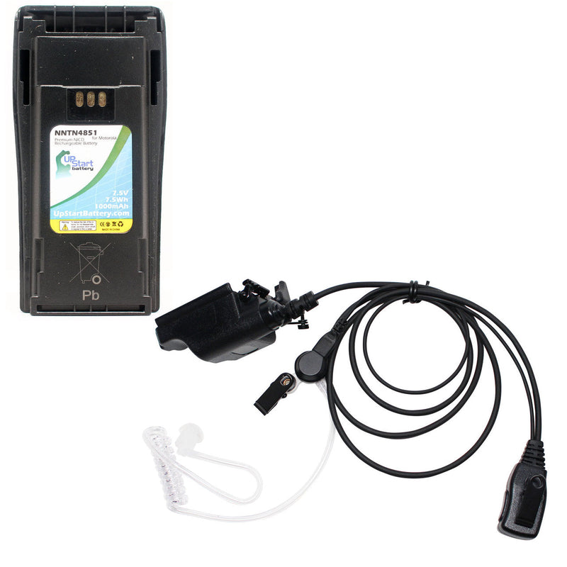 Load image into Gallery viewer, Motorola MTX1000 Battery & FBI Earpiece with Push to Talk (PTT) Microphone Replacement
