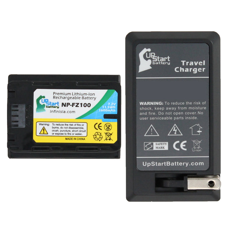Load image into Gallery viewer, NP-FZ100 Battery + Charger Replacement for Sony NP-FZ100 Rechargeable Lithium-Ion Battery