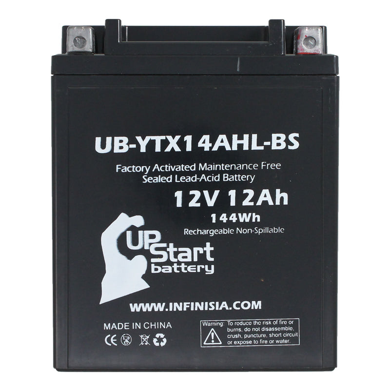 Load image into Gallery viewer, Replacement for YTX14AHL-BS Battery 12V 12AH SLA - Compatible with 1978 Yamaha Xs650, 1979 Suzuki Gs1000, 1979 Yamaha Xs650, 1980 Yamaha Xs650, 1981 Yamaha Xs650, 1978 Suzuki Gs1000, 1975 Yamaha Xs650