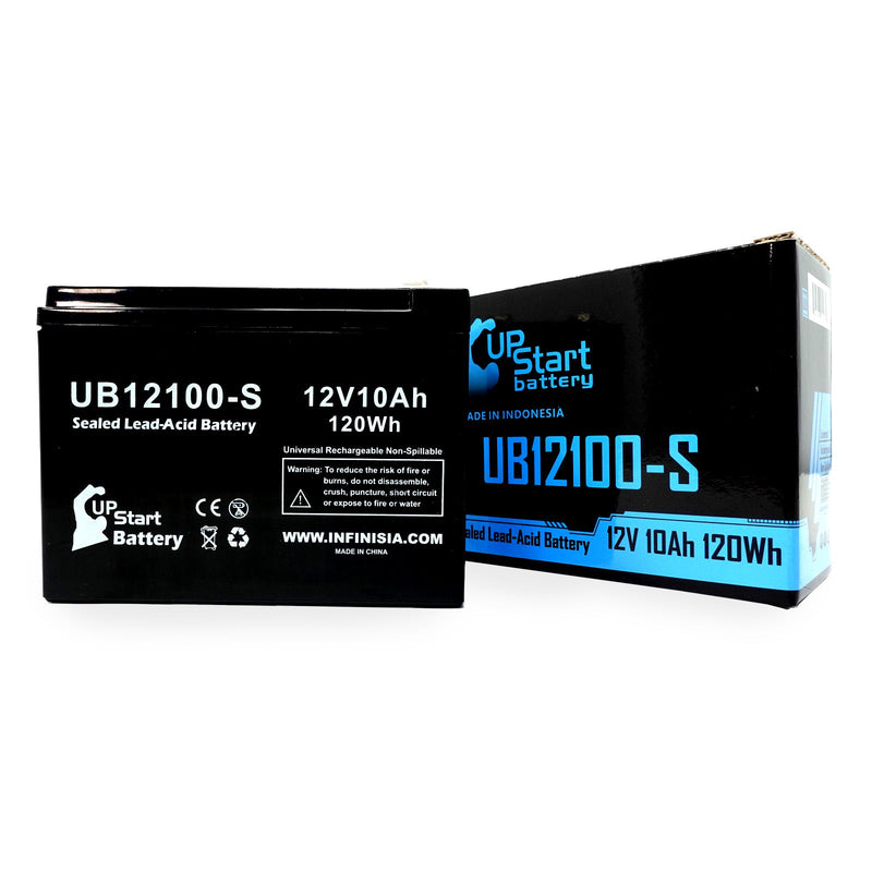 Load image into Gallery viewer, UB12100-S Sealed Lead Acid Battery Replacement (12V, 10Ah, F2 Terminal, AGM, SLA)