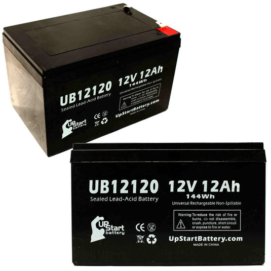UB12120 Sealed Lead Acid Battery Replacement (12V, 12Ah, F1 Terminal, AGM, SLA)