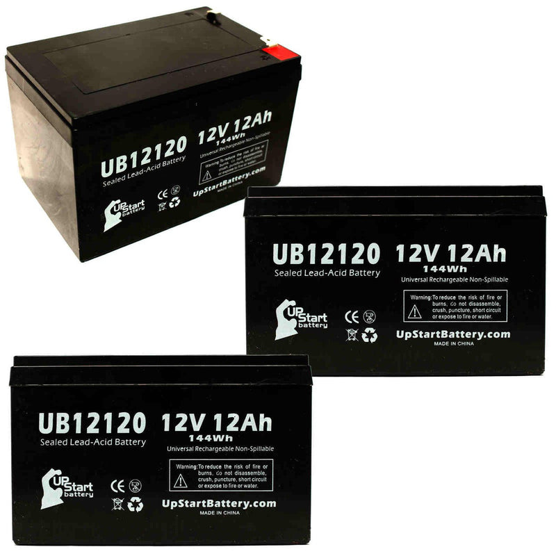 Load image into Gallery viewer, UB12120 Sealed Lead Acid Battery Replacement (12V, 12Ah, F1 Terminal, AGM, SLA)