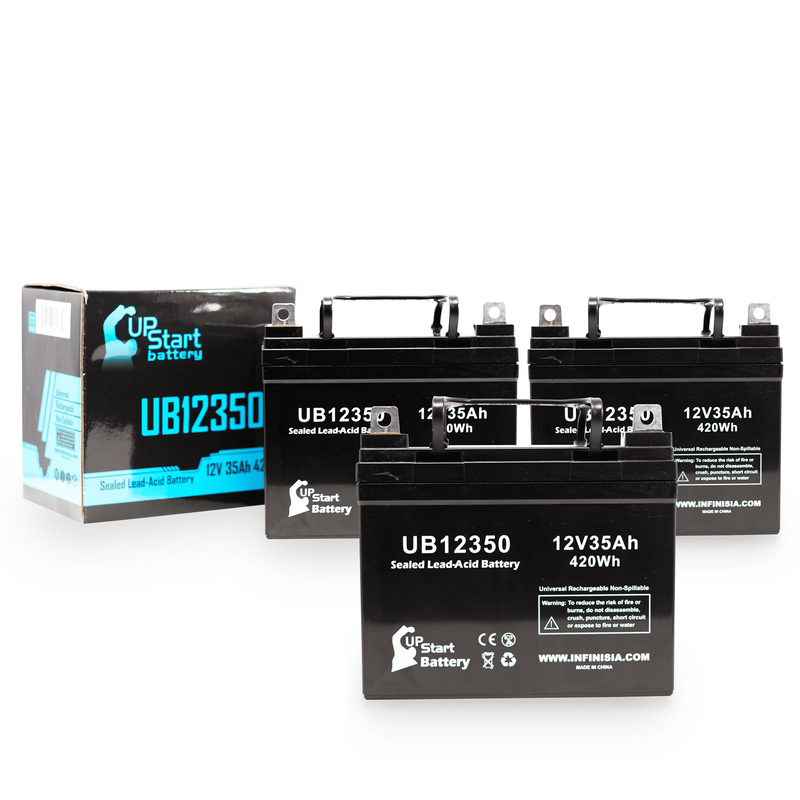 Load image into Gallery viewer, UB12350 Sealed Lead Acid Battery Replacement (12V, 35Ah, Internal Thread Terminal, Group U1, AGM, SLA)