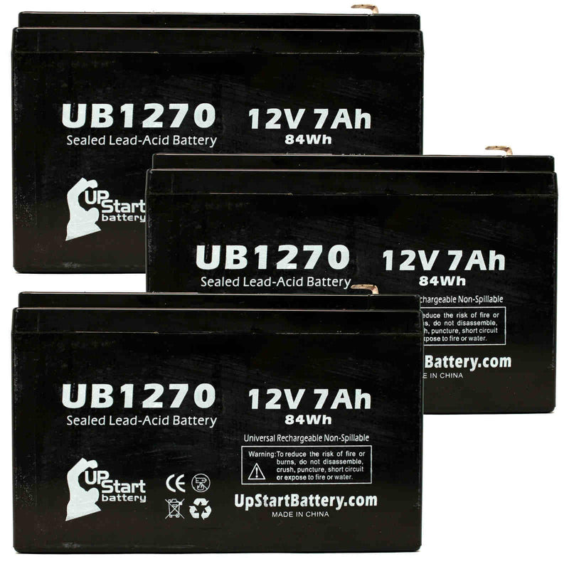 Load image into Gallery viewer, UB1270 Sealed Lead Acid Battery Replacement (12V, 7Ah, 7000mAh, F1 Terminal, AGM, SLA)