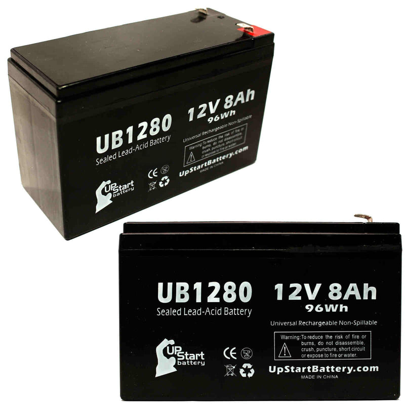 Load image into Gallery viewer, UB1280 Sealed Lead Acid Battery Replacement (12V, 8Ah, F1 Terminal, AGM, SLA)