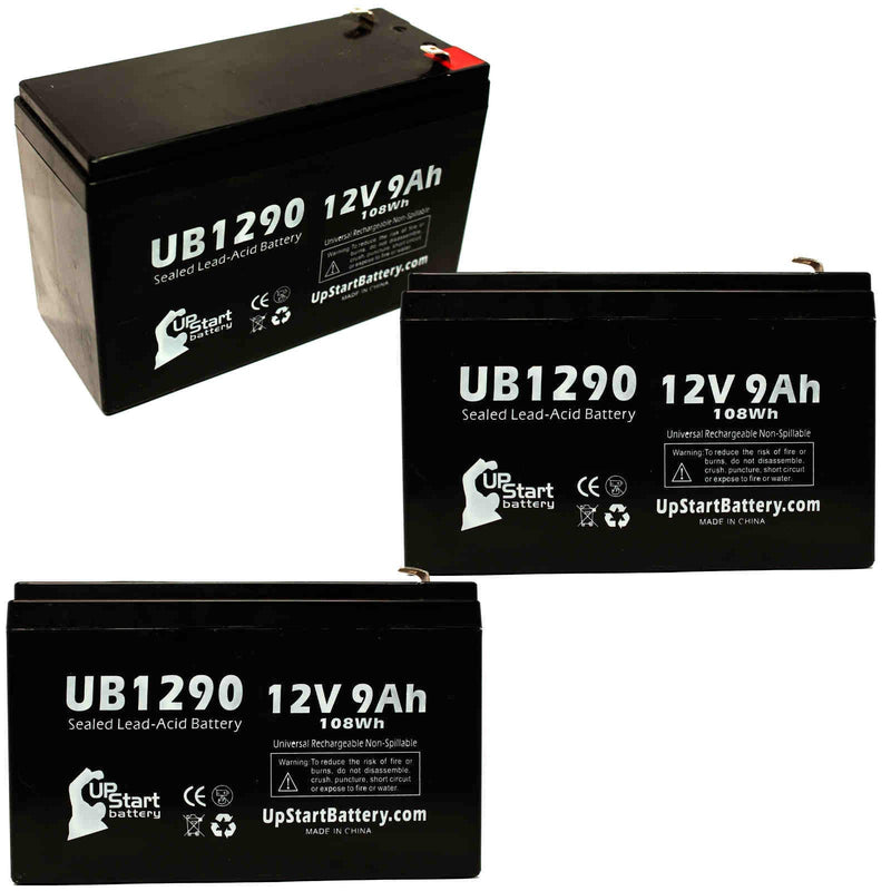 Load image into Gallery viewer, UB1290 Sealed Lead Acid Battery Replacement (12V, 9Ah, F1 Terminal, AGM, SLA)