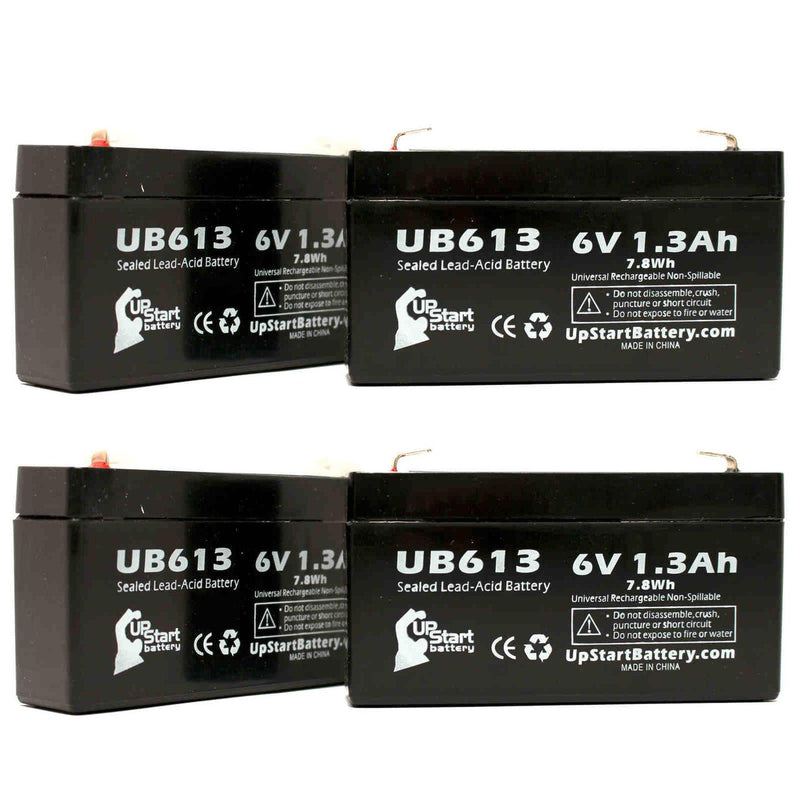 Load image into Gallery viewer, UB613 Sealed Lead Acid Battery Replacement (6V, 1.3Ah, F1 Terminal, AGM, SLA)