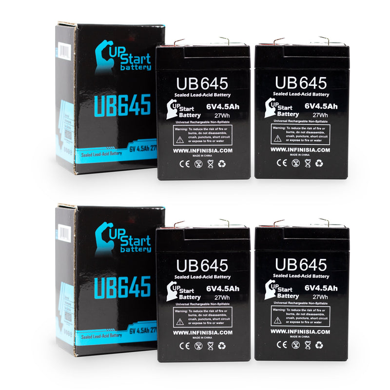 Load image into Gallery viewer, UB645 Sealed Lead Acid Battery Replacement (6V, 4.5Ah, F1 Terminal, AGM, SLA)