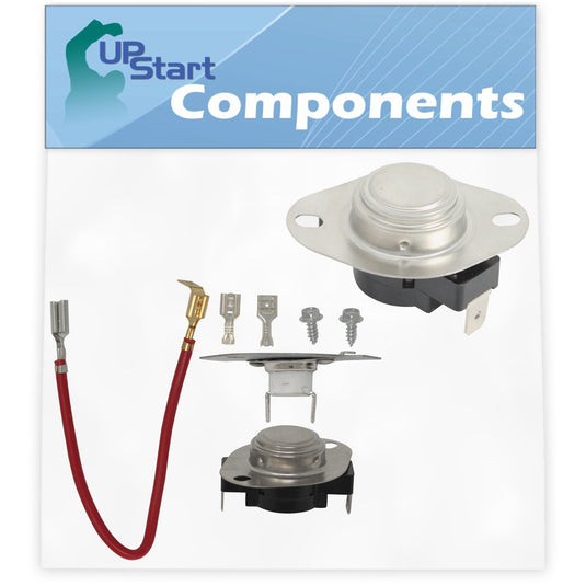 3390291 Thermostat & 279816 Thermostat Kit Replacement for Whirlpool & KitchenAid Dryers