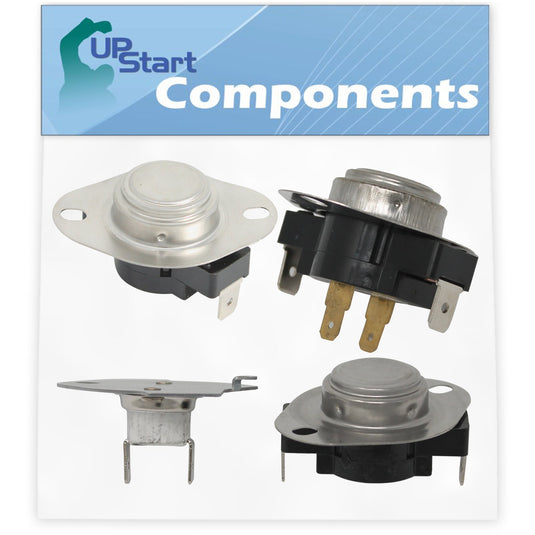 3390291 Thermostat, 3387134 Cycling Thermostat, 3392519 Thermal Fuse & 279769 Thermal Cut-Off Kit Replacement for Whirlpool Dryers