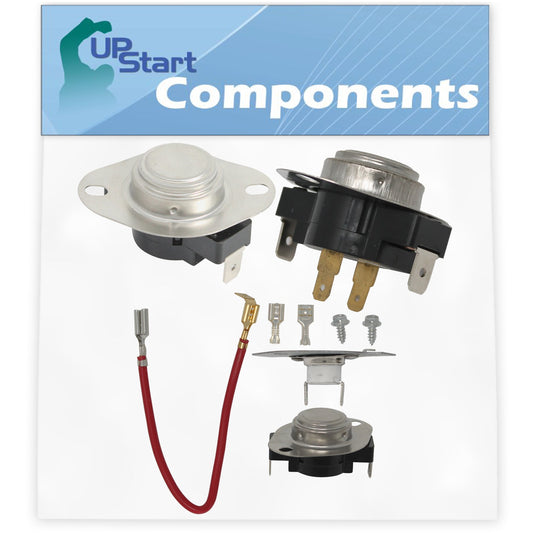 3390291 Thermostat, 3387134 Cycling Thermostat & 279816 Thermostat Kit Replacement for Whirlpool Dryers