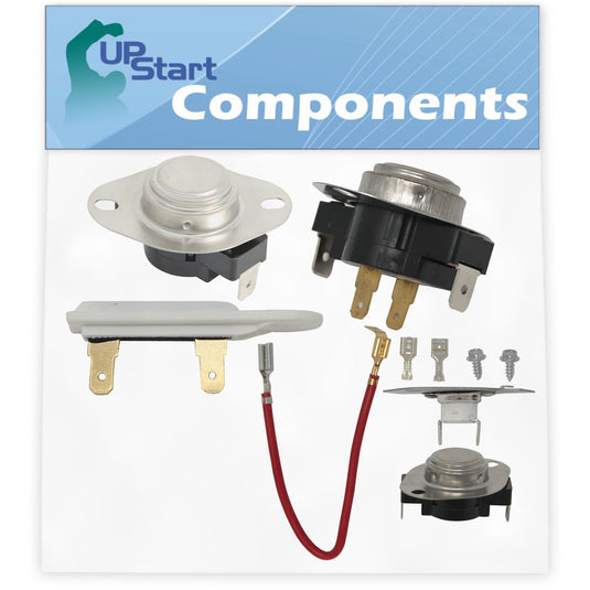 3390291 Thermostat, 3387134 Cycling Thermostat, 3392519 Thermal Fuse & 279816 Thermostat Kit Replacement for Whirlpool Dryers