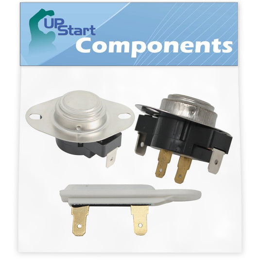 3390291 Dryer Thermostat & 3387134 Cycling Thermostat & 3392519 Thermal Fuse Replacement for Whirlpool & KitchenAid Dryers