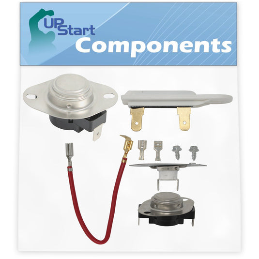 3390291 Thermostat & 3392519 Thermal Fuse & 279816 Thermostat Kit Replacement for Whirlpool Dryers
