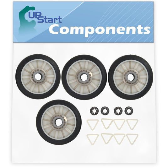 2 Pieces 349241T Dryer Drum Roller Replacement for Whirlpool & Maytag Dryers