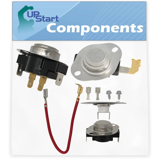 3977767 Dryer Thermostat, 3387134 Cycling Thermostat & 279816 Thermostat Kit Replacement for Whirlpool Dryers