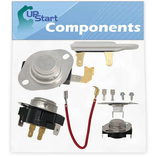 3977767 Dryer Thermostat, 3387134 Cycling Thermostat, 3392519 Thermal Fuse & 279816 Thermostat Kit Replacement for Whirlpool & Maytag Dryers