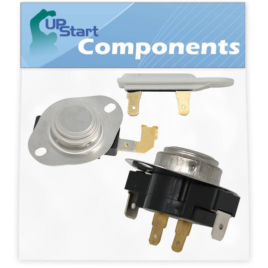 3977767 Dryer Thermostat, 3387134 Cycling Thermostat & 3392519 Thermal Fuse Replacement for Whirlpool & Maytag Dryers