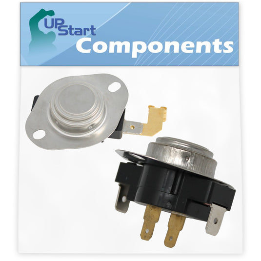 3977767 Dryer Thermostat & 3387134 Cycling Thermostat Replacement for Whirlpool Dryers