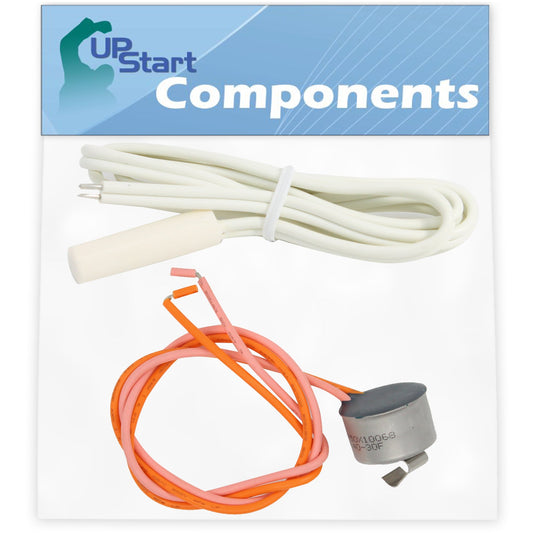 WR55X10025 Temperature Sensor & WR50X10068 Defrost Thermostat Replacement for General Electric Refrigerators