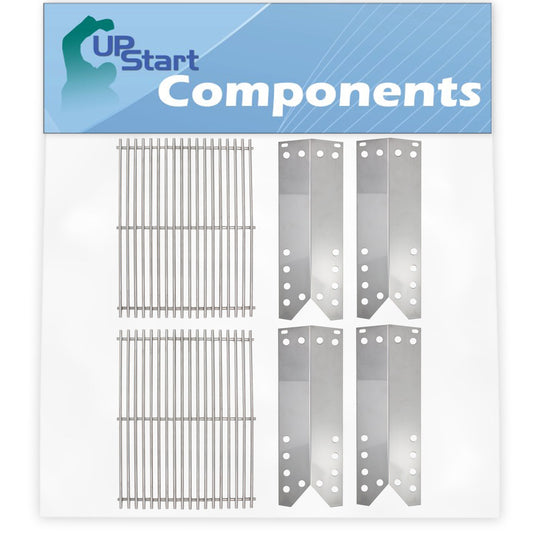 BBQ Grill Cooking Grates & Heat Shield Plate Tent Replacement Parts for Nexgrill 720-0549