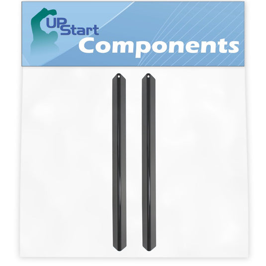 BBQ Grill Heat Shield Plate Tent Replacement for Weber 3711001, 4411001, 7535, 3811001, 551201, 4511001, 551701, 651701, 651201, 551798, 651798 - Porcelain Steel Flame Tamer, Burner Cover 21.5"