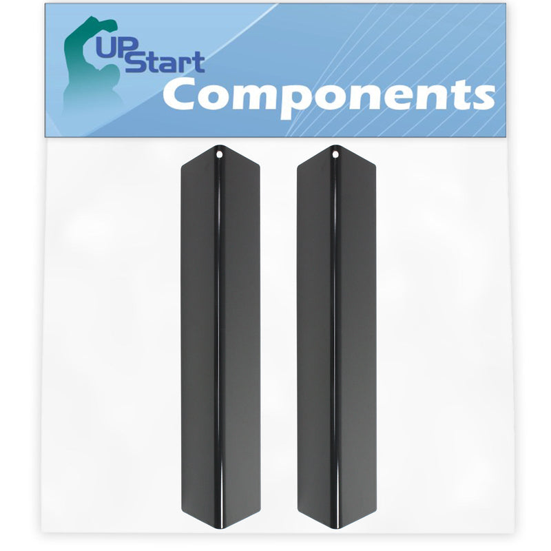 Load image into Gallery viewer, BBQ Grill Heat Shield Plate Tent Replacement for Weber 46110001, 7635, 46100001, 47100001, 46310001, 46113101 - Porcelain Steel Flame Tamer, Flavorizer Bar, Vaporizer Bar, Burner Cover 15 1/4"
