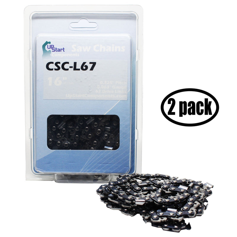 Load image into Gallery viewer, 16-Inch Chainsaw Chain Replacement - 0.325&quot; Pitch, 0.063&quot; Gauge, 67 Drive Links
